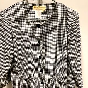 Norm Thompson checkered jacket